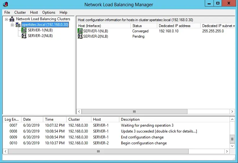 network load balancing manager