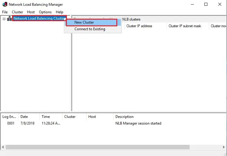 network load balancing manager