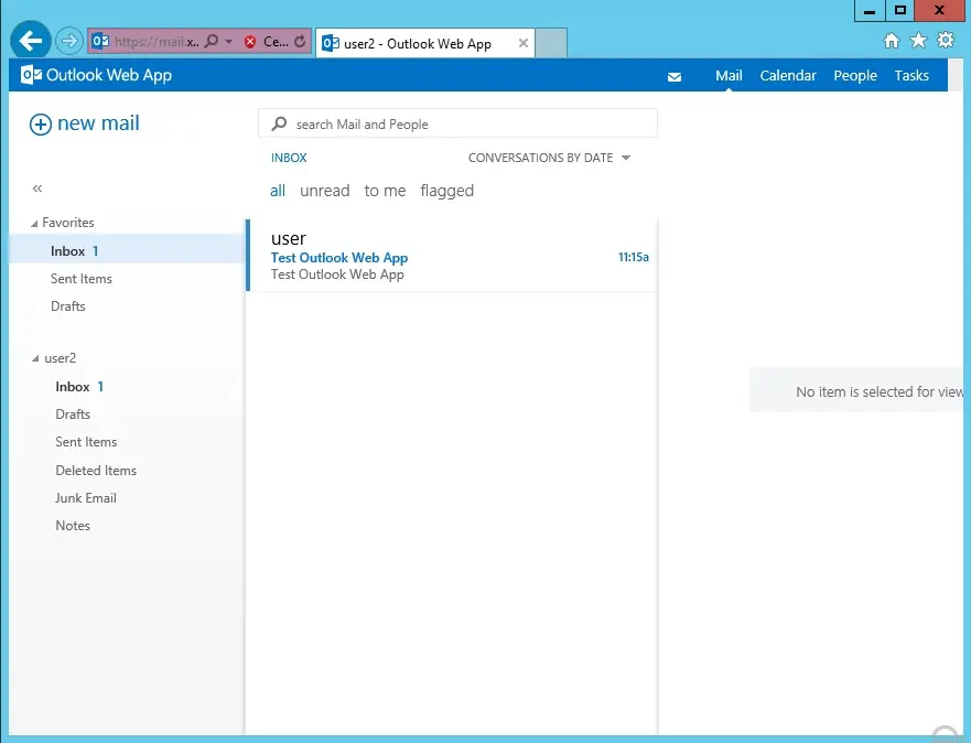 outlook web app inbox