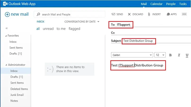 outlook web app