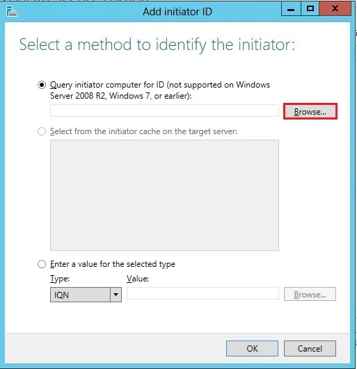 query initiator iscsi