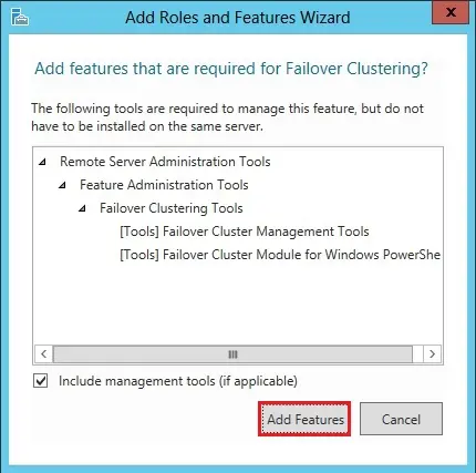 server 2012 add required features