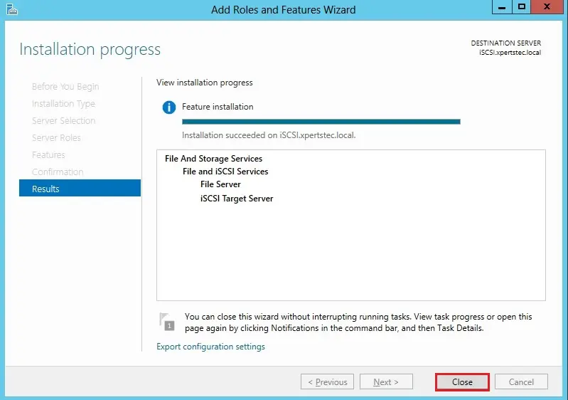 server 2012 installation selections