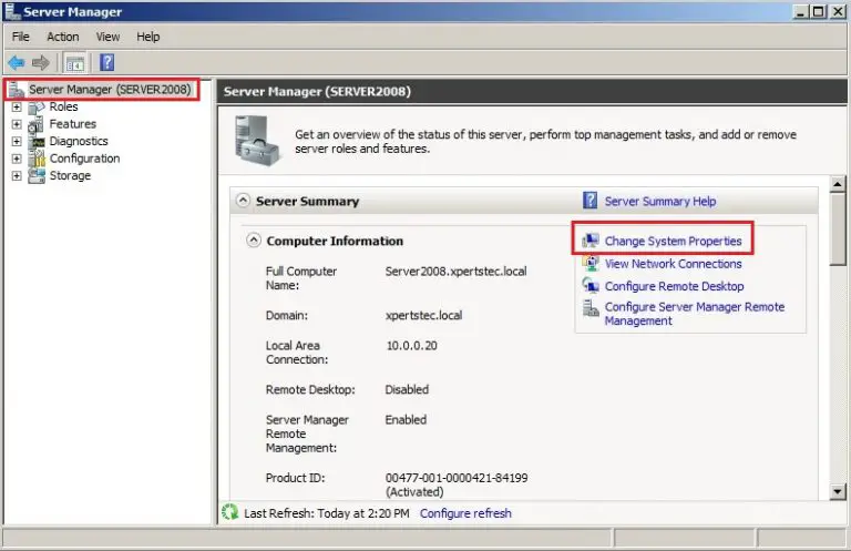 server manager 2008