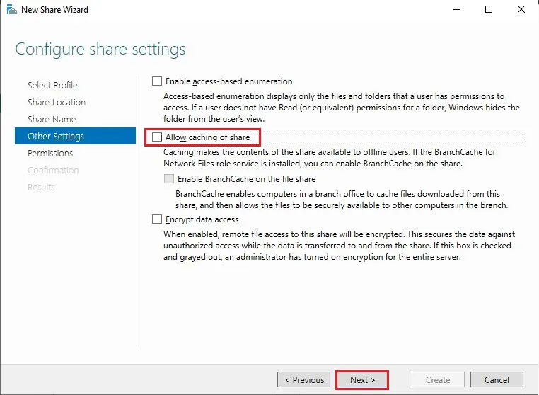 smb file configure share settings