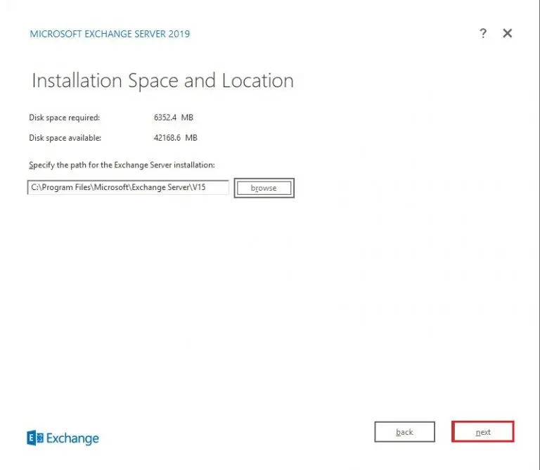 exchange 2019 file location