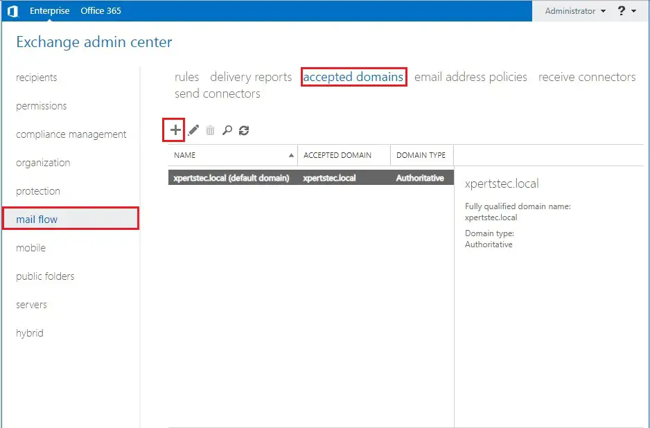 exchange server 2019 admin center