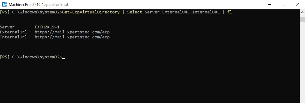 get ecpvirtualdirectory command