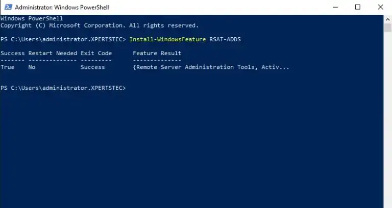 server manager import module powershell