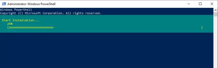 windows server backup powershell process