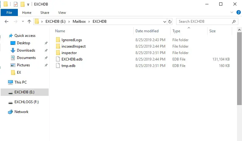 windows explorer database copies