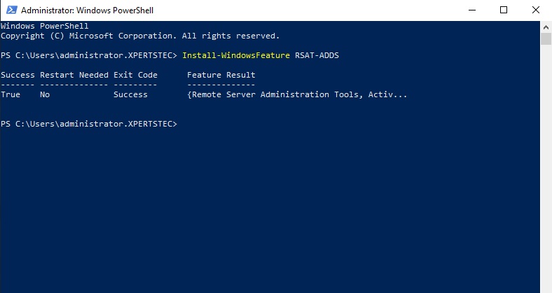 server manager import module powershell