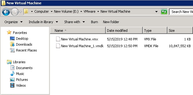 acronis backup virtual machine vmdk