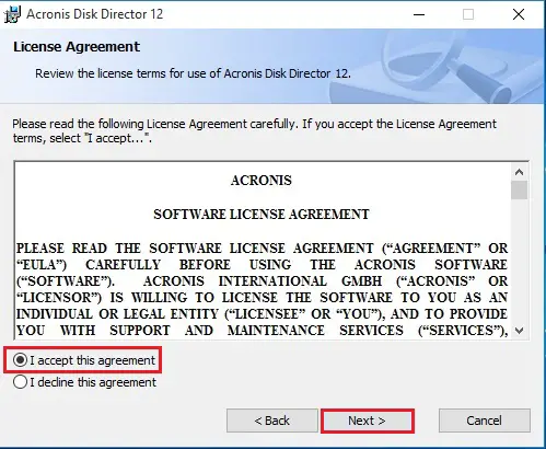 acronis license agreement