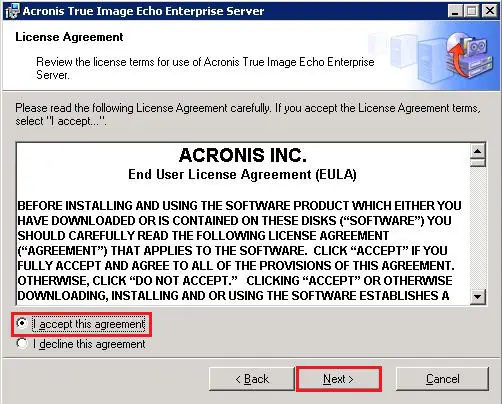 acronis true image echo enterprise server 9.5