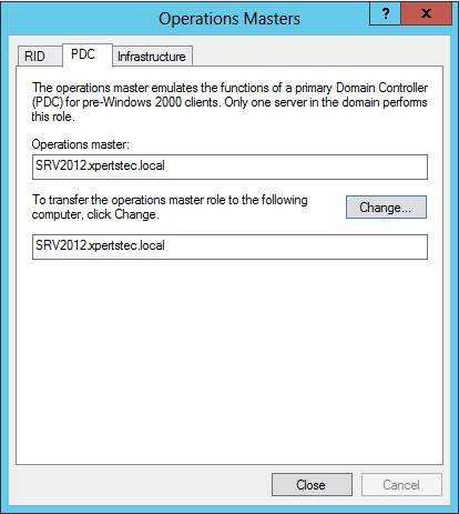 active directory 2012 operations masters pdc
