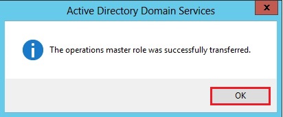 active directory 2012 operational masters roles transferred
