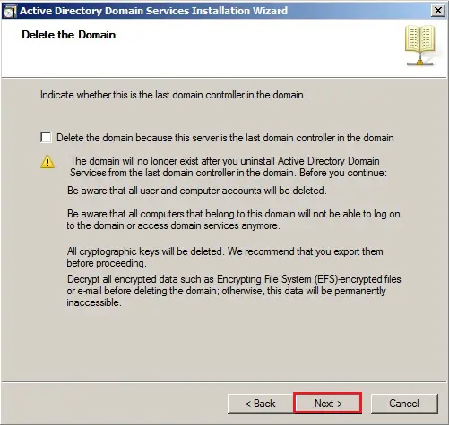 active directory install wizard 2008