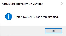 active directory object disabled