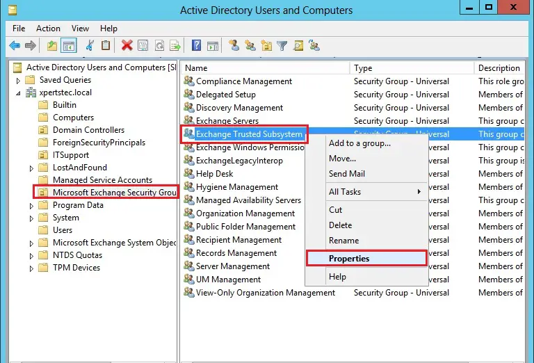 active directory users and computers