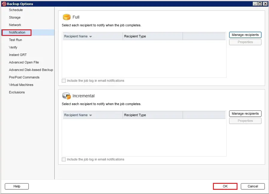 Create Backup Job Veritas, Step by step Creating a backup job (VM) in Veritas Backup Exec 20.3