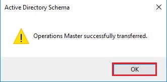change directory change schema transfer