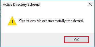 change directory schema transferred