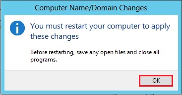 change hostname server 2012