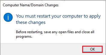 change host name server 2019