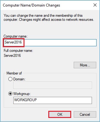 computer domain name server 2016