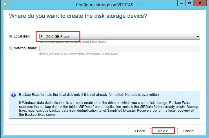 Storage Configuration Veritas, Step by step Veritas Backup Exec v20 storage configuration.