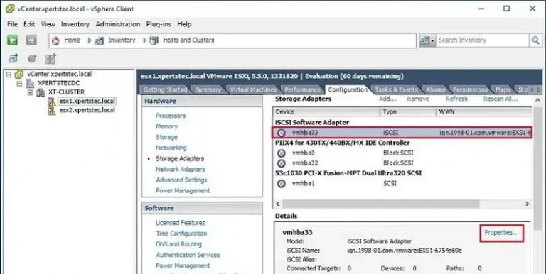 connect iscsi storage esxi 5.5