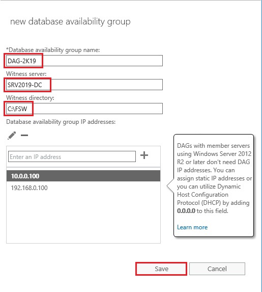 Database Availability Group 2019, How to Configure Database Copies in Exchange Server 2019