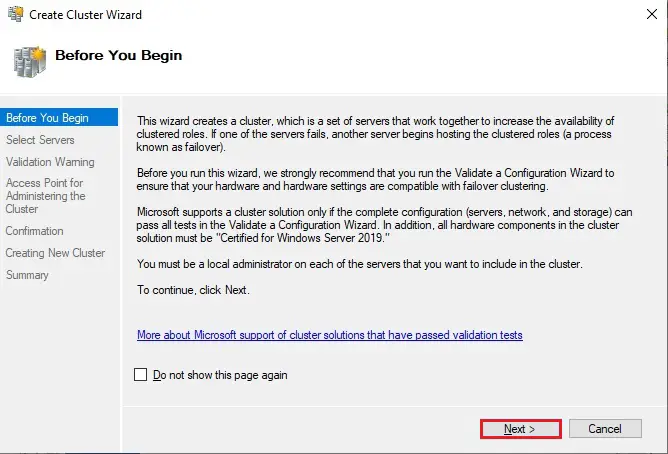 Failover Cluster Server 2019, How to create a Failover Cluster in Windows Server 2019 step by step.