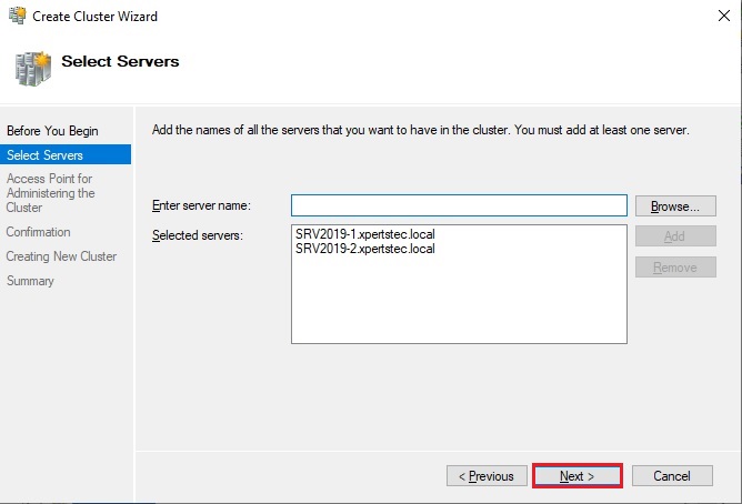 Failover Cluster Server 2019, How to create a Failover Cluster in Windows Server 2019 step by step.