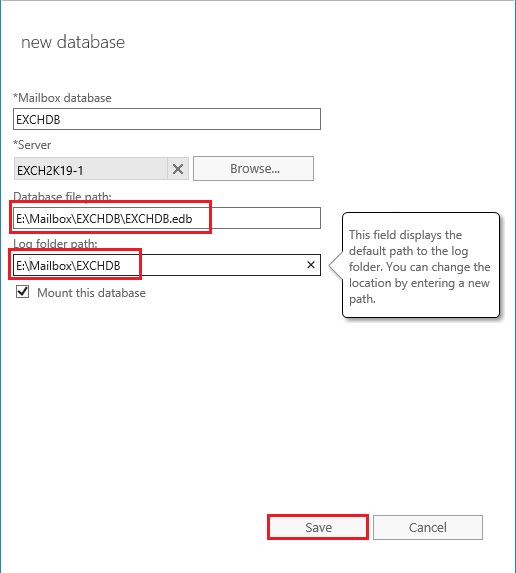 Create New Mailbox Database, How to Create New Mailbox Database in Exchange Server 2019.