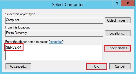 enter the object name to select
