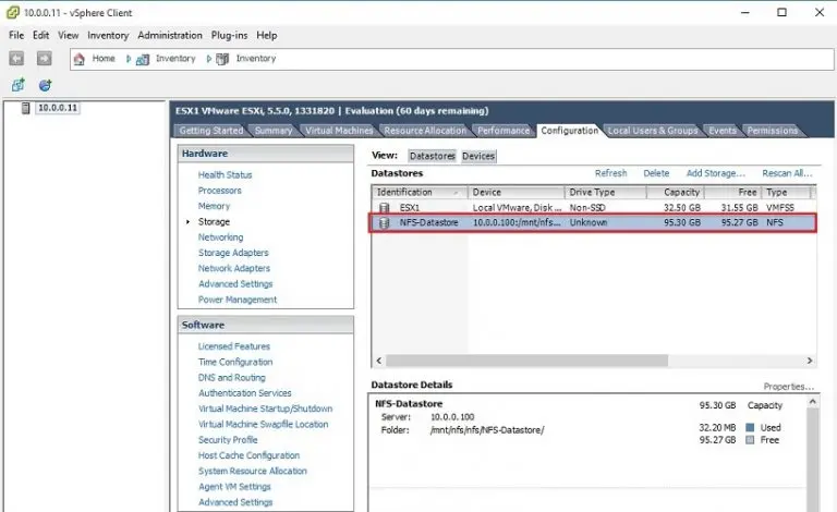 esxi storage