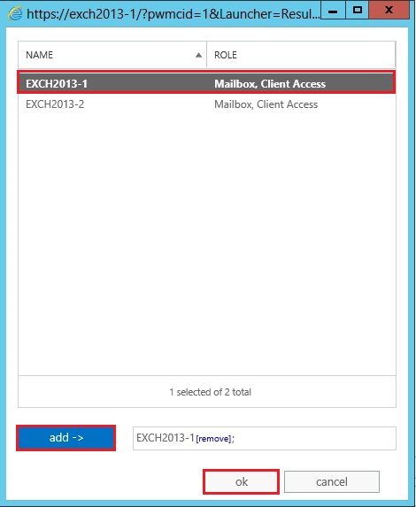 exchange 2013 configure external access domain