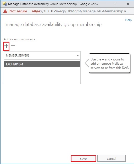 database availability group add members servers