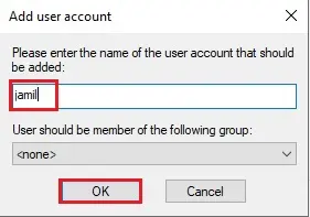 filezilla server add user account