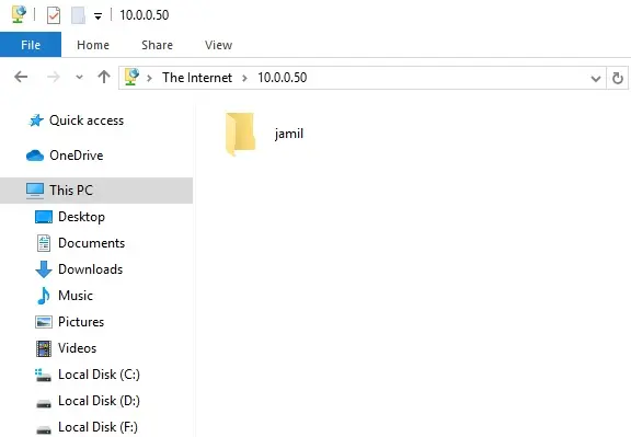 ftp server access windows explorer