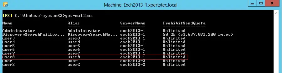 get mailbox powershell command