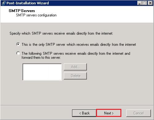 gfi mailessentials post smtp server
