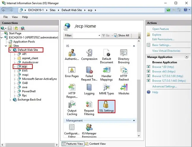 iis manager ssl settings