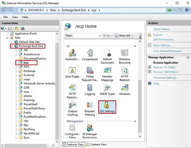 iis manager ssl settings