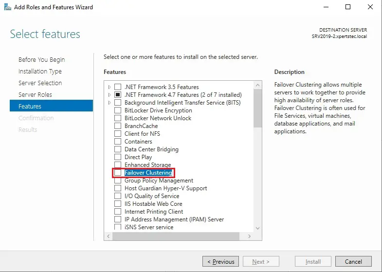 Failover Cluster Server 2019, How to create a Failover Cluster in Windows Server 2019 step by step.