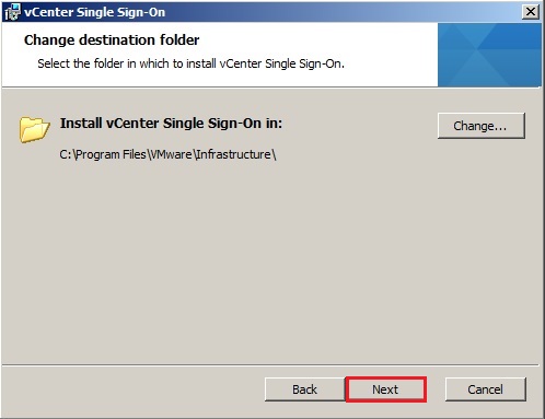vcenter single sign on in