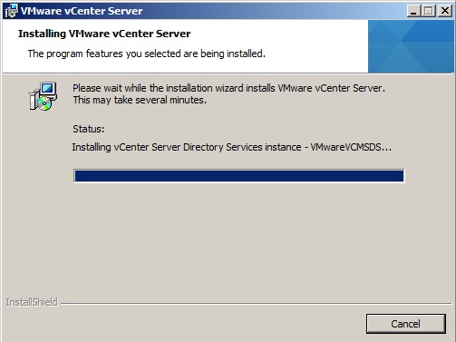 installing vcenter directory service