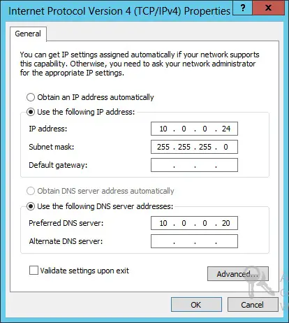 internet protocol ipv4 properties